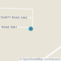 Map location of 242 County Road 3361, De Berry TX 75639
