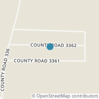 Map location of 182 County Road 3362, De Berry TX 75639