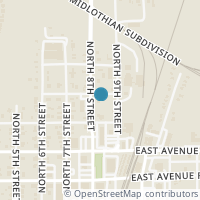 Map location of 416 N 8Th St, Midlothian TX 76065