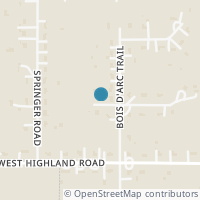 Map location of 2111 Bois D Arc Ln, Midlothian TX 76065