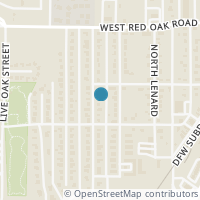 Map location of 108 N Hillside Street, Red Oak, TX 75154