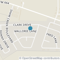 Map location of 812 Clark Drive, Ferris, TX 75125