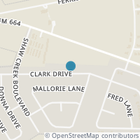 Map location of 901 Clark Drive, Ferris, TX 75125