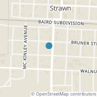 Map location of 208 Grant Ave, Strawn TX 76475