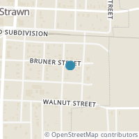 Map location of 412 E Bruner St, Strawn TX 76475