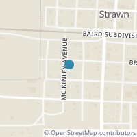 Map location of 304 W Walnut St, Strawn TX 76475