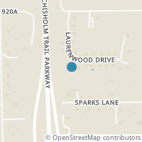 Map location of 3524 Laurenwood Drive, Crowley, TX 76036