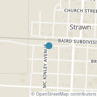 Map location of 321 Mckinley Ave, Strawn TX 76475