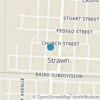 Map location of 210 Hinkson Ave, Strawn TX 76475