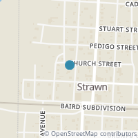 Map location of 215 Hinkson Ave, Strawn TX 76475