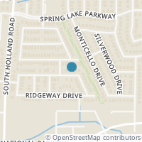 Map location of 4513 Westcliffe Drive, Mansfield, TX 76063