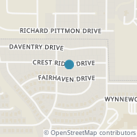 Map location of 1118 Crest Ridge Drive, Glenn Heights, TX 75154