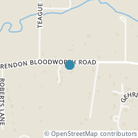 Map location of 6440 Rendon Bloodworth Road, Fort Worth, TX 76140