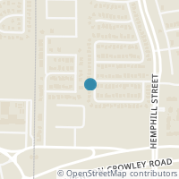 Map location of 12208 Worchester Drive, Crowley, TX 76036