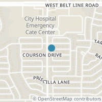 Map location of 741 COURSON Drive, DeSoto, TX 75115