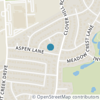 Map location of 1029 Aspen Lane, Mansfield, TX 76063
