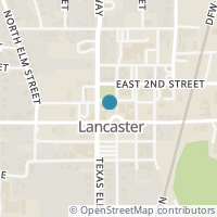 Map location of 132 E 1st Street, Lancaster, TX 75146