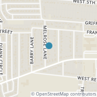 Map location of 200 Melrose Lane, Lancaster, TX 75146