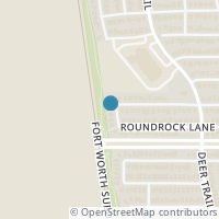 Map location of 617 Roundrock Lane, Fort Worth, TX 76140