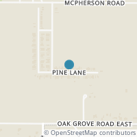 Map location of 1437 Pine Ln, Fort Worth TX 76140