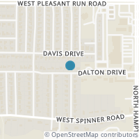 Map location of 309 Dalton Drive, DeSoto, TX 75115
