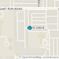 Map location of 536 Davis Drive, DeSoto, TX 75115