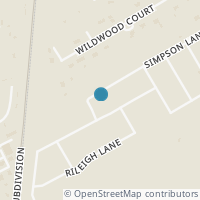 Map location of 2405 Simpson Lane, Mansfield, TX 76063