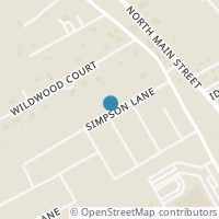 Map location of 2204 Simpson Lane, Mansfield, TX 76063