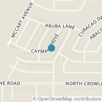 Map location of 3453 Cayman Drive, Fort Worth, TX 76123