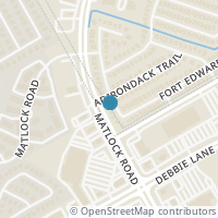 Map location of 8218 Ithaca Dr, Arlington TX 76002