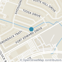 Map location of 321 Fort Edward Drive, Arlington, TX 76002