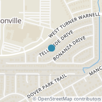 Map location of 1026 Telluride Drive, Arlington, TX 76001