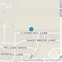 Map location of 822 Clover Hill Lane, Cedar Hill, TX 75104
