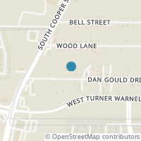Map location of 1215 Dan Gould Drive, Arlington, TX 76001