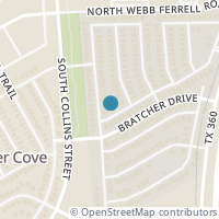 Map location of 1505 Deer Crossing Drive, Arlington, TX 76002
