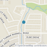 Map location of 7922 Modesto Drive, Arlington, TX 76001