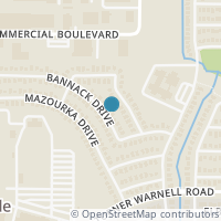 Map location of 1011 Bannack Drive, Arlington, TX 76001