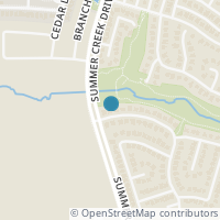 Map location of 8305 Summer Park Drive, Fort Worth, TX 76123