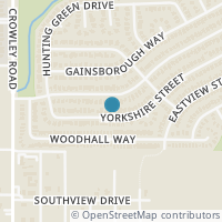 Map location of 1704 Yorkshire Street, Fort Worth, TX 76134