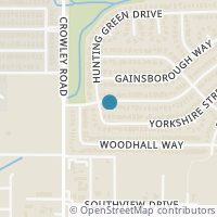 Map location of 1825 Lincolnshire Way, Fort Worth TX 76134