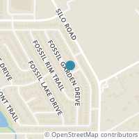 Map location of 7315 Fossil Garden Drive, Arlington, TX 76002