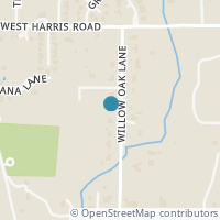 Map location of 7410 Willow Oak Ln, Arlington TX 76001