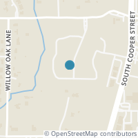 Map location of 7416 Seclusion Ridge Dr, Arlington TX 76001
