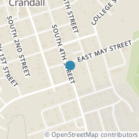 Map location of 617 Comal, Crandall, TX 75114