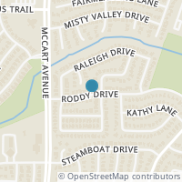 Map location of 3354 Roddy, Fort Worth, TX 76123