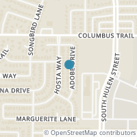 Map location of 7932 Adobe Drive, Fort Worth, TX 76123
