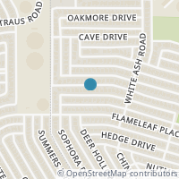 Map location of 9701 Sophora Circle, Dallas, TX 75249