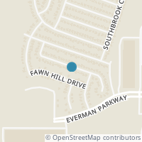 Map location of 325 Dakota Ridge Dr, Fort Worth TX 76134