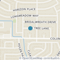 Map location of 3813 Bee Tree Lane, Fort Worth, TX 76133