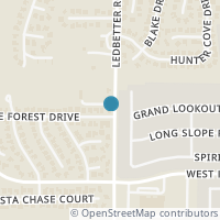 Map location of 3401 Blue Forest Drive, Arlington, TX 76001